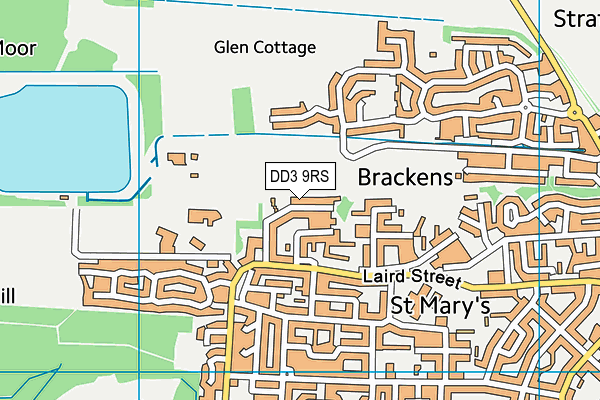 DD3 9RS map - OS VectorMap District (Ordnance Survey)