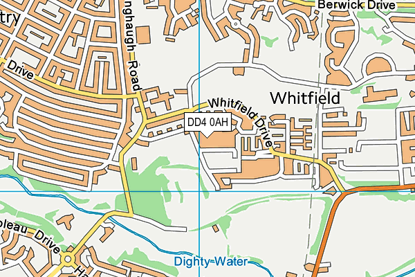 DD4 0AH map - OS VectorMap District (Ordnance Survey)