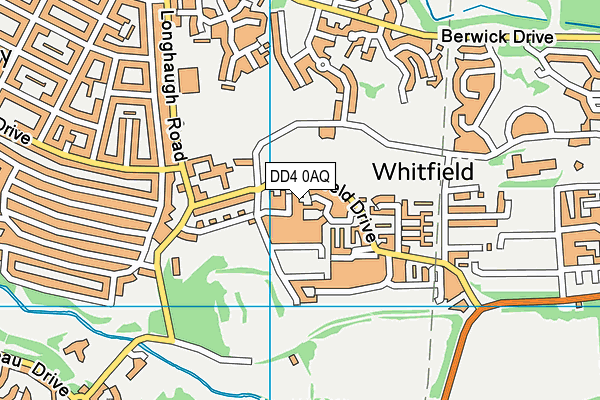 DD4 0AQ map - OS VectorMap District (Ordnance Survey)