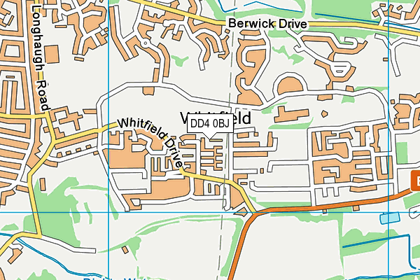 DD4 0BJ map - OS VectorMap District (Ordnance Survey)