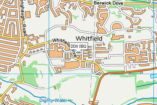 DD4 0BQ map - OS VectorMap District (Ordnance Survey)