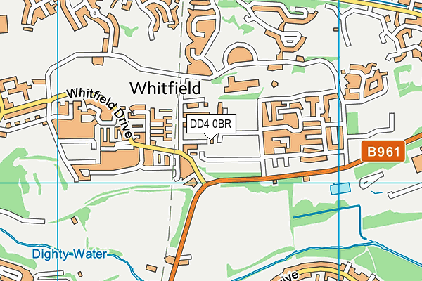 DD4 0BR map - OS VectorMap District (Ordnance Survey)