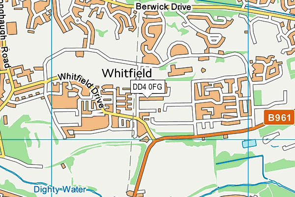 DD4 0FG map - OS VectorMap District (Ordnance Survey)