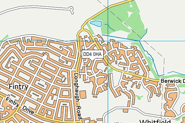 DD4 0HA map - OS VectorMap District (Ordnance Survey)