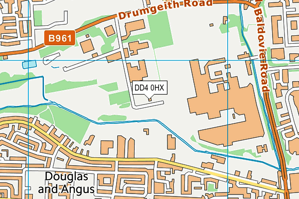 DD4 0HX map - OS VectorMap District (Ordnance Survey)