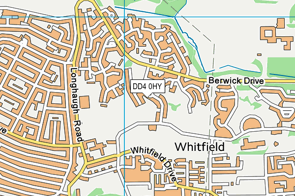 DD4 0HY map - OS VectorMap District (Ordnance Survey)