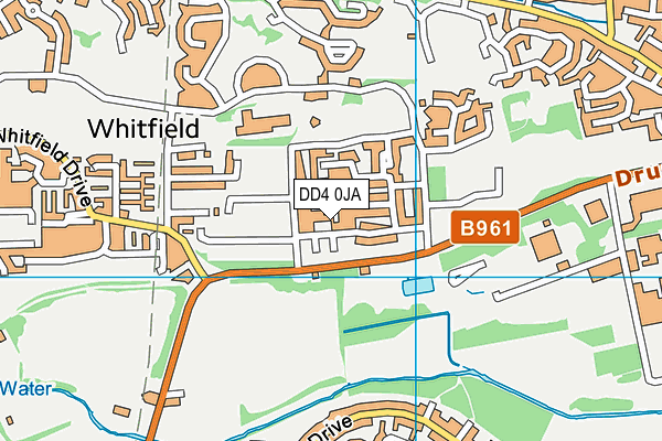 DD4 0JA map - OS VectorMap District (Ordnance Survey)