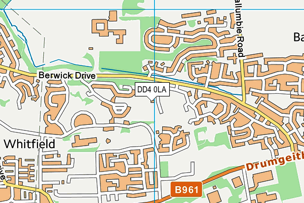 DD4 0LA map - OS VectorMap District (Ordnance Survey)