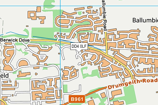 DD4 0LF map - OS VectorMap District (Ordnance Survey)