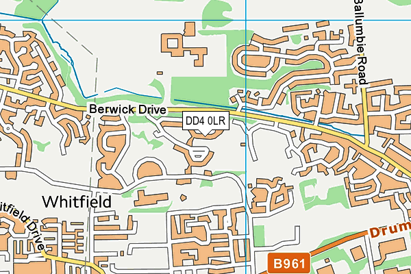DD4 0LR map - OS VectorMap District (Ordnance Survey)