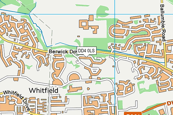 DD4 0LS map - OS VectorMap District (Ordnance Survey)