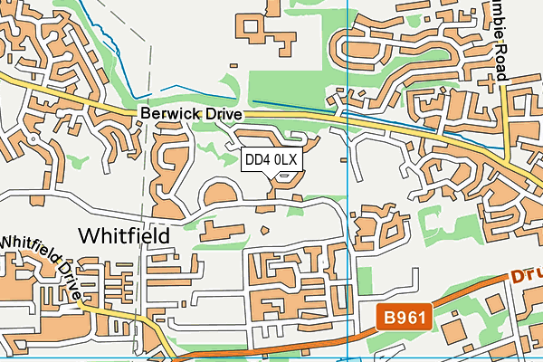 DD4 0LX map - OS VectorMap District (Ordnance Survey)