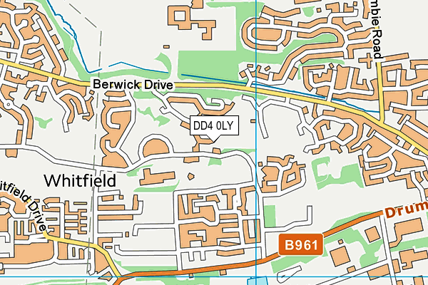 DD4 0LY map - OS VectorMap District (Ordnance Survey)