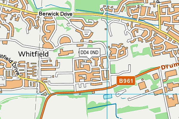 DD4 0ND map - OS VectorMap District (Ordnance Survey)