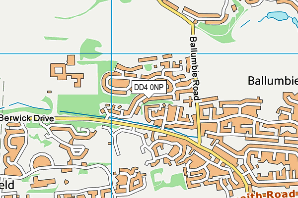 DD4 0NP map - OS VectorMap District (Ordnance Survey)