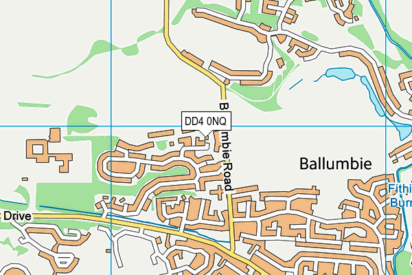 DD4 0NQ map - OS VectorMap District (Ordnance Survey)