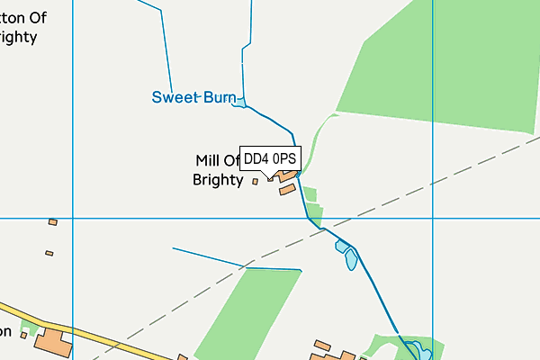 DD4 0PS map - OS VectorMap District (Ordnance Survey)