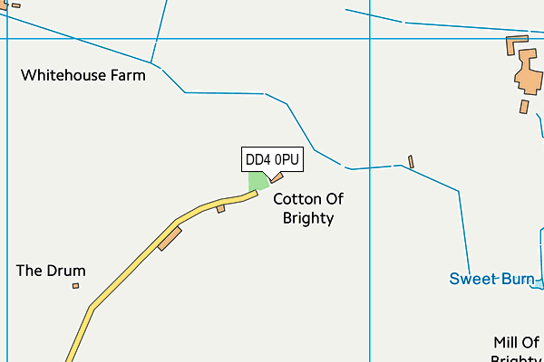 DD4 0PU map - OS VectorMap District (Ordnance Survey)