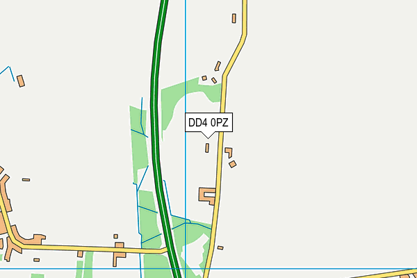 DD4 0PZ map - OS VectorMap District (Ordnance Survey)