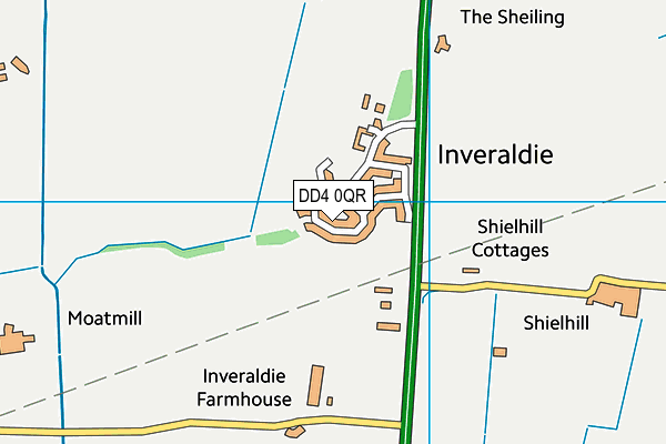 DD4 0QR map - OS VectorMap District (Ordnance Survey)