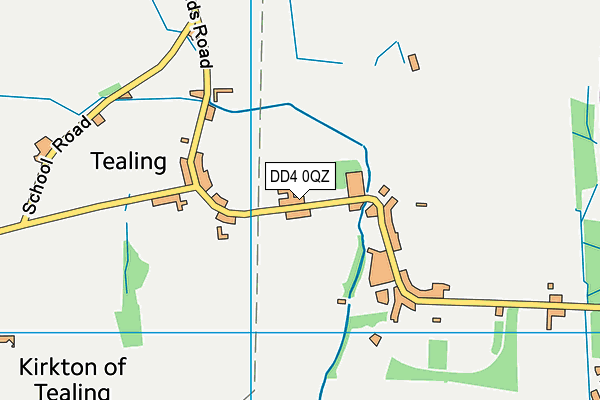DD4 0QZ map - OS VectorMap District (Ordnance Survey)