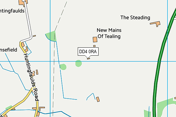 DD4 0RA map - OS VectorMap District (Ordnance Survey)