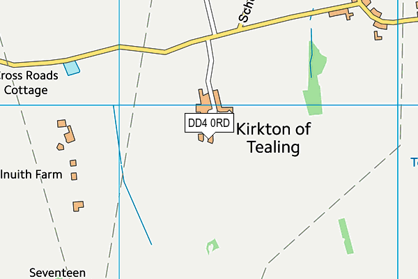 DD4 0RD map - OS VectorMap District (Ordnance Survey)