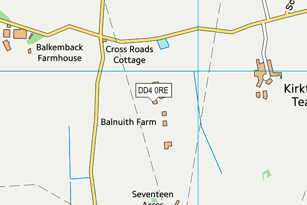 DD4 0RE map - OS VectorMap District (Ordnance Survey)