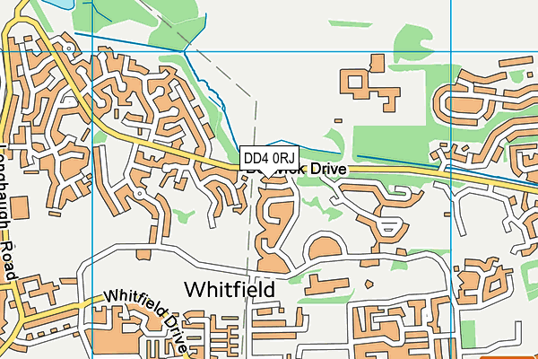 DD4 0RJ map - OS VectorMap District (Ordnance Survey)