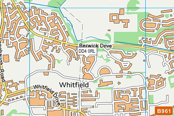 DD4 0RL map - OS VectorMap District (Ordnance Survey)