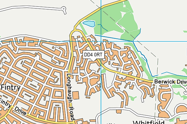 DD4 0RT map - OS VectorMap District (Ordnance Survey)