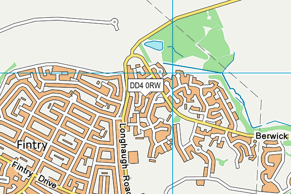 DD4 0RW map - OS VectorMap District (Ordnance Survey)