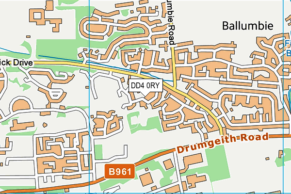 DD4 0RY map - OS VectorMap District (Ordnance Survey)