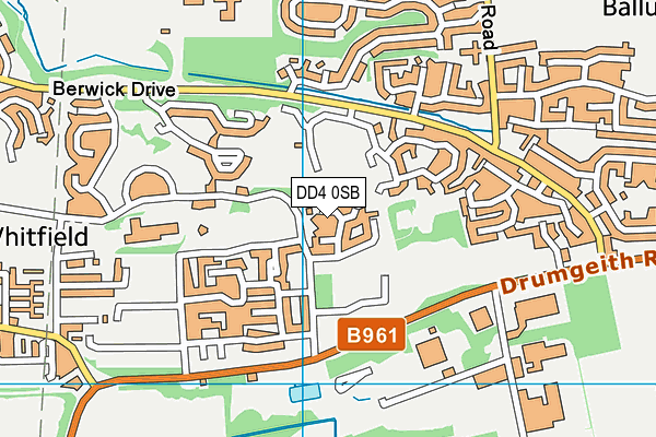 DD4 0SB map - OS VectorMap District (Ordnance Survey)
