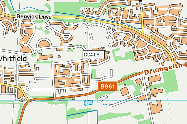 DD4 0SD map - OS VectorMap District (Ordnance Survey)