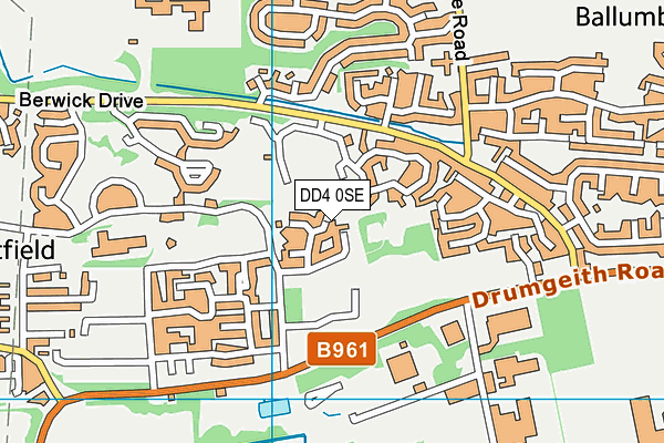DD4 0SE map - OS VectorMap District (Ordnance Survey)
