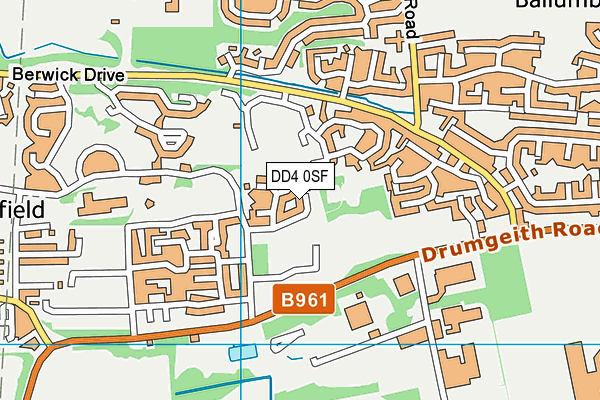 DD4 0SF map - OS VectorMap District (Ordnance Survey)
