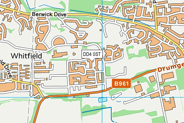 DD4 0ST map - OS VectorMap District (Ordnance Survey)