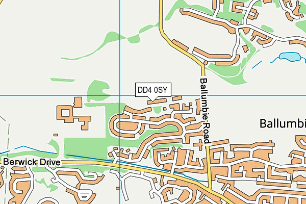 DD4 0SY map - OS VectorMap District (Ordnance Survey)