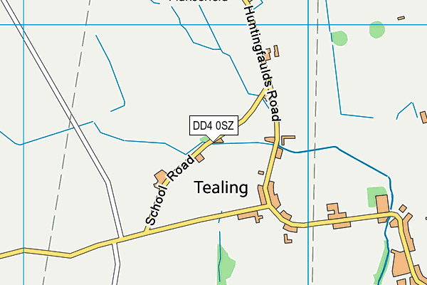 DD4 0SZ map - OS VectorMap District (Ordnance Survey)