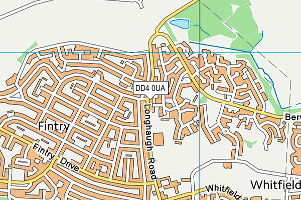 DD4 0UA map - OS VectorMap District (Ordnance Survey)