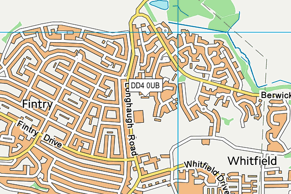 DD4 0UB map - OS VectorMap District (Ordnance Survey)