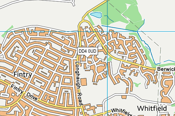 DD4 0UD map - OS VectorMap District (Ordnance Survey)