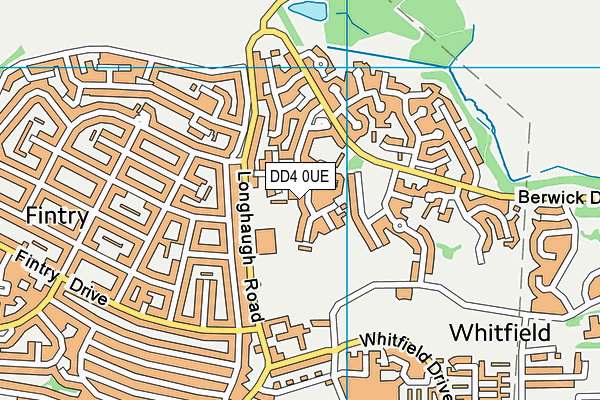 DD4 0UE map - OS VectorMap District (Ordnance Survey)