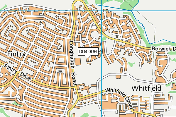 DD4 0UH map - OS VectorMap District (Ordnance Survey)