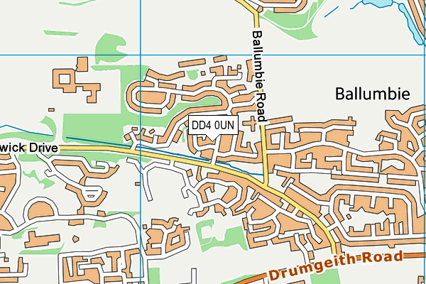 DD4 0UN map - OS VectorMap District (Ordnance Survey)