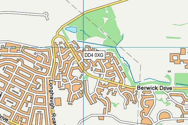 DD4 0XG map - OS VectorMap District (Ordnance Survey)