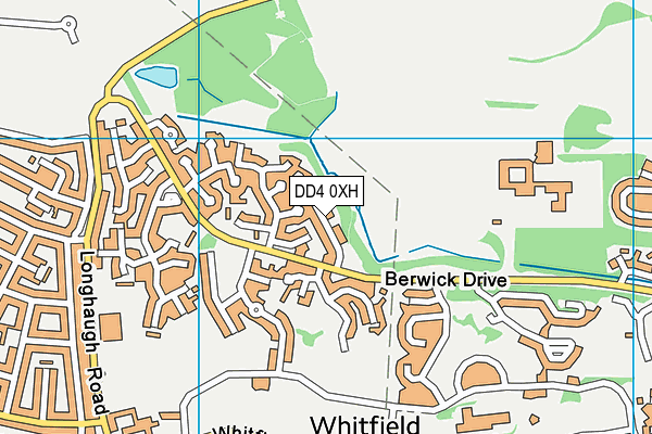DD4 0XH map - OS VectorMap District (Ordnance Survey)