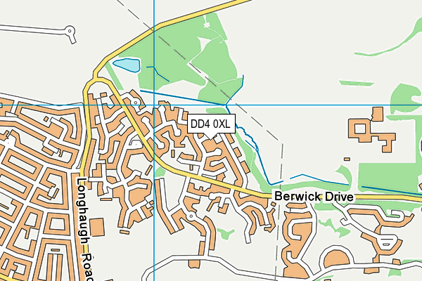 DD4 0XL map - OS VectorMap District (Ordnance Survey)