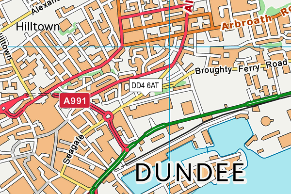 DD4 6AT map - OS VectorMap District (Ordnance Survey)